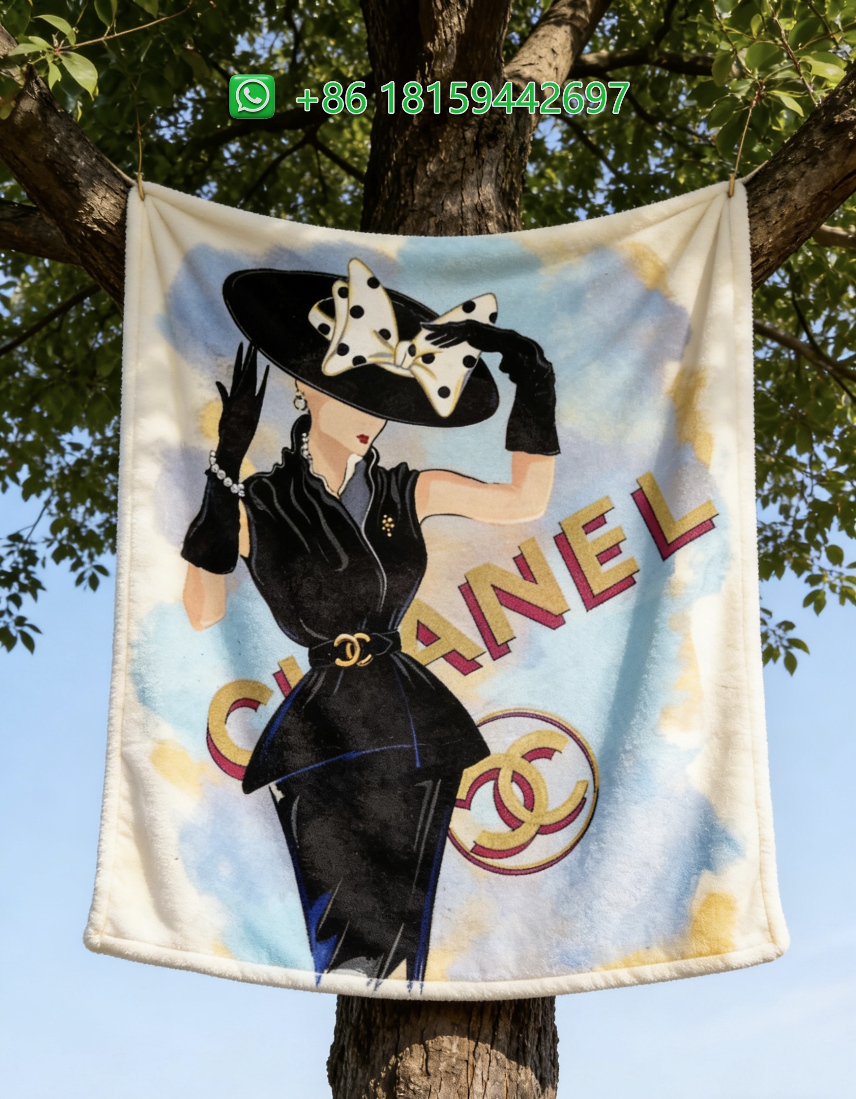 Chanel Throw Blankets